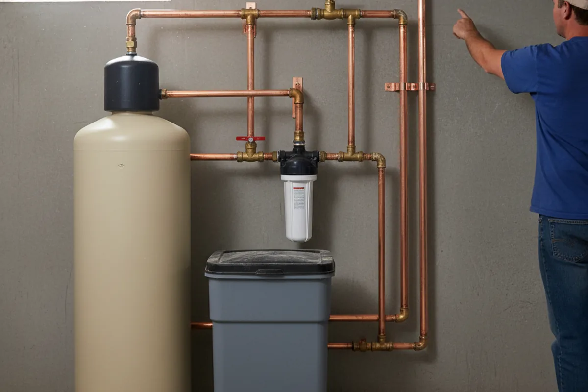 Whole-house water treatment system installed in Wallpack Center